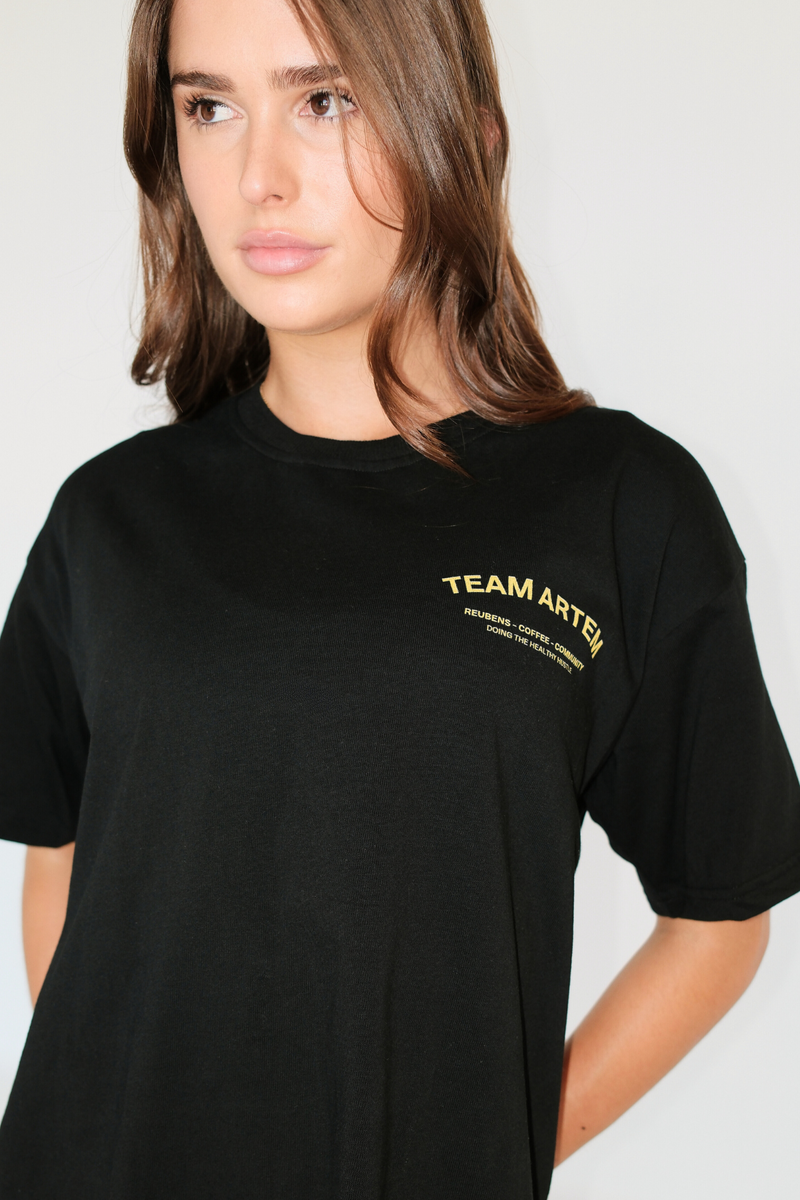 Weekend Reuben Tee -Black