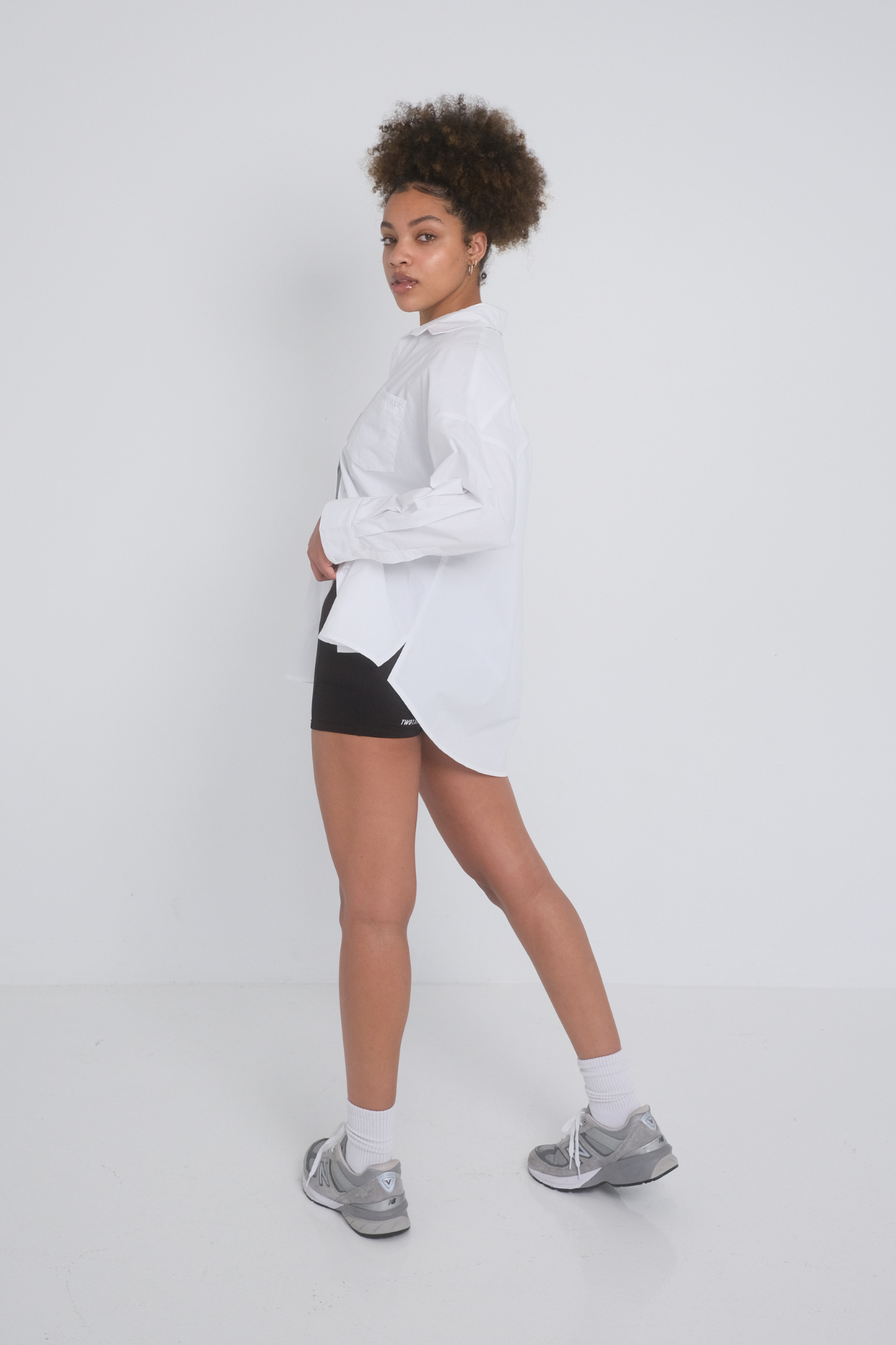 Oversized Buttoned Shirt - White