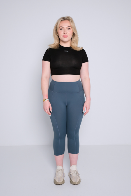 Chenille Wide Leg Pants - Black