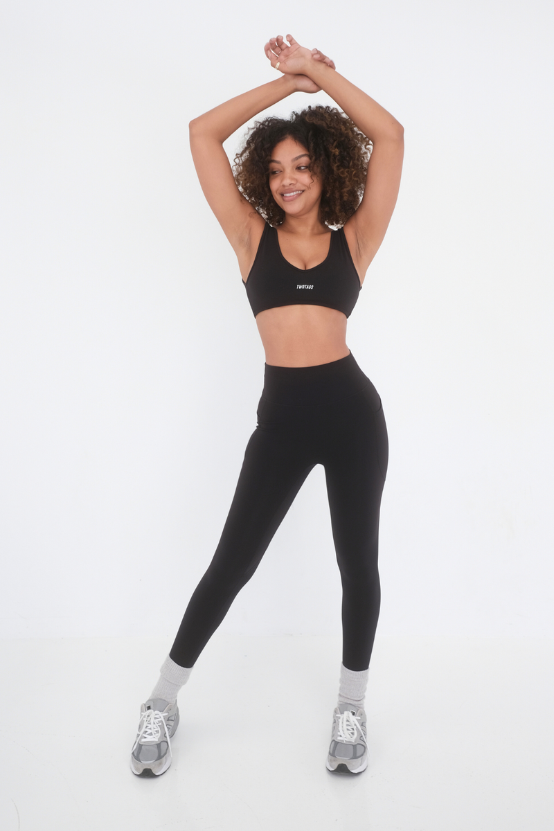 Alpine Sports Bra - Black