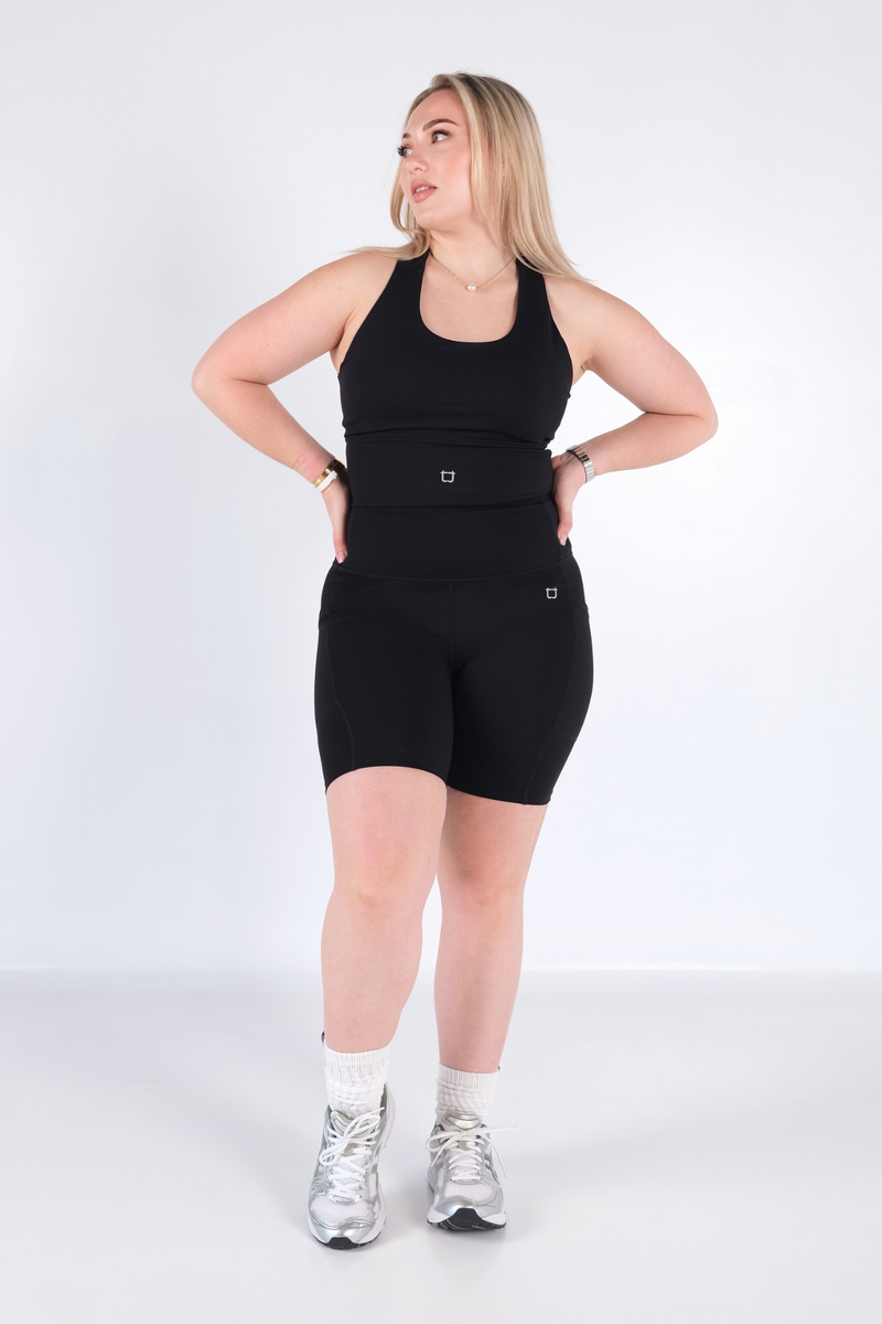 Sweetheart V2 Highwaisted Biker Shorts - Black