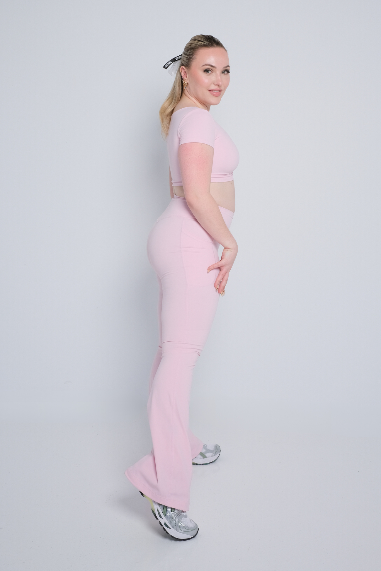 Ruched Crop Top - Cherry Blossom