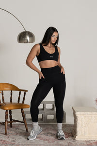 Alpine Sports Bra - Black