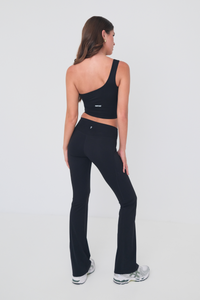 One Shoulder Tank Top - Black