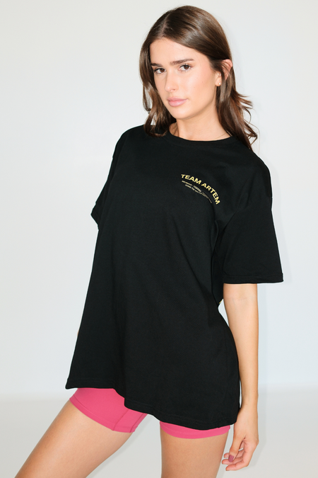 One Shoulder Tank Top - Black