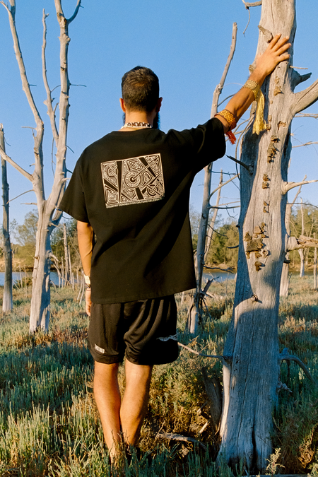 Weekend Reuben Tee -Black