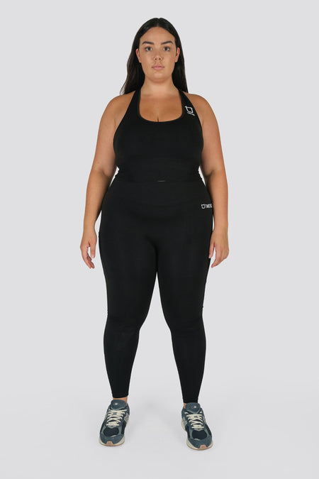 Alpine Capri Pocket Leggings - Black