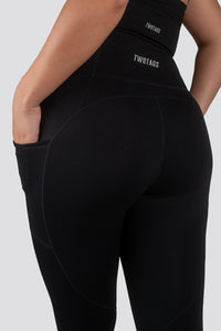 Sweetheart 7/8 V2 Highwaisted Leggings - Black