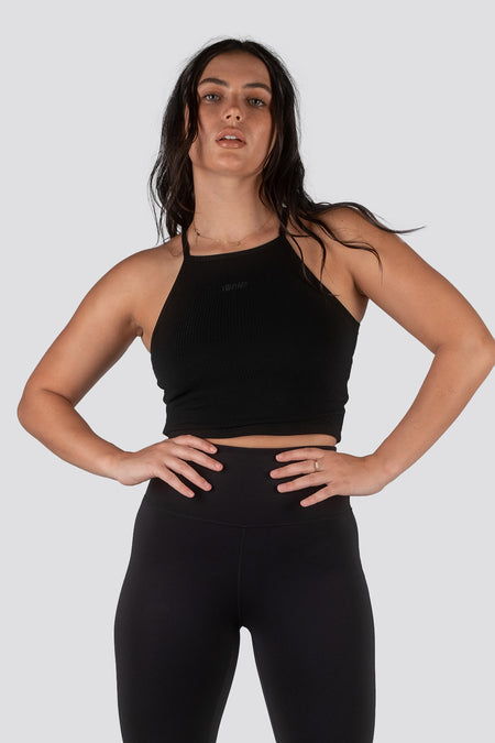 Puffer Quilt Vest - Black
