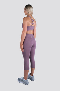 Knurling Leopard 7/8 Highwaisted Leggings - Lilac
